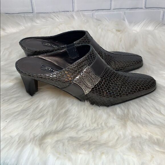 Brighton Rhyme Leather Mules Size 6.5 - Picture 4 of 6